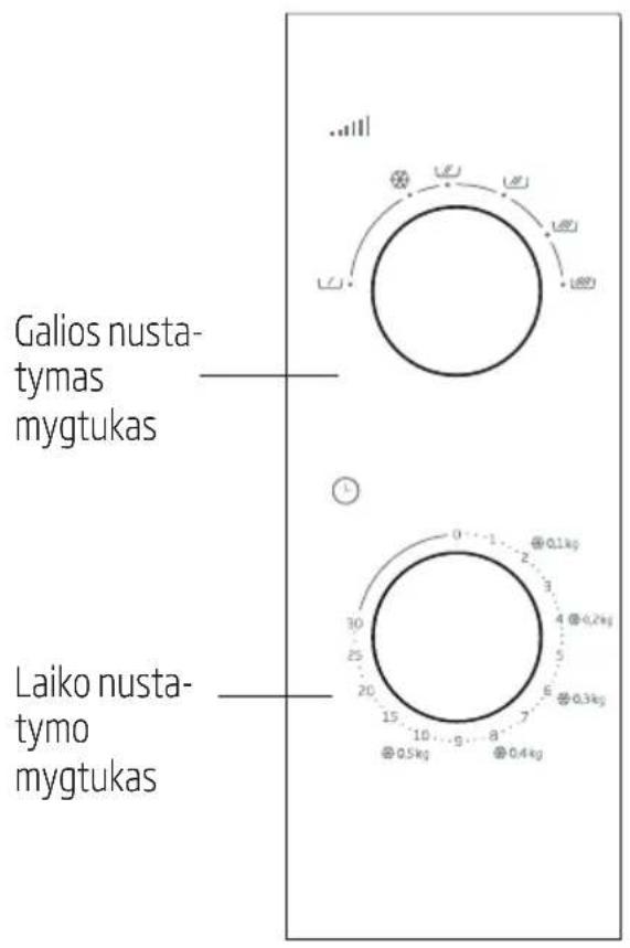 BEKO MOC20100W - Valdymo skydelis Galios nustatymas - 1