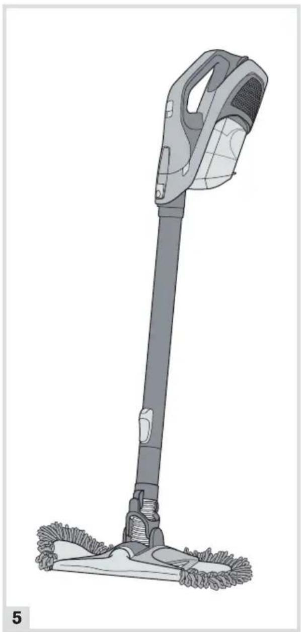 DIRT DEVIL DUSTY 360 - Utilisation comme aspirateur à manche pour nettoyer le sol - 1