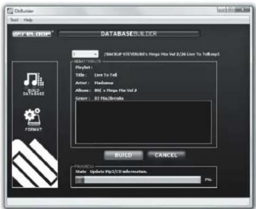 Reloop RMP2.5 ALPHA - Utilisation du programme Database Builder - 2
