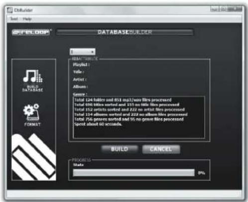 Reloop RMP2.5 ALPHA - Utilisation du programme Database Builder - 3