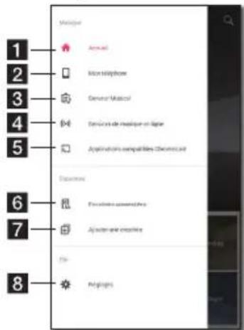 LG NP8350B - Présentation du menu latéral - 3