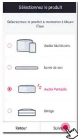 LG NP8350B - Connexion de l'enceinte à votre réseau via la méthode de configuration wi-fi (ios) - 2