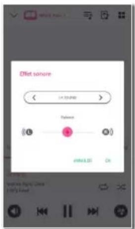 LG NP8350B - Sélection des effets sonores - 2