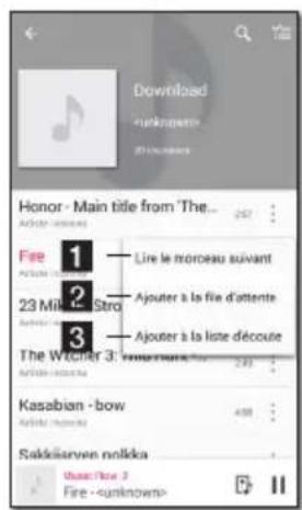 LG NP8350B - Gestion d'une liste d'écoute - 2