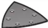 BOSCH PMF 220 CE - Valg af slibeblad - 1