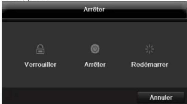 ABUS TVVR36100 - Arrêter, verrouiller, redémarrer l'appareil - 1