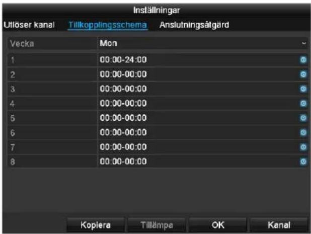 ABUS TVVR36100 - Flik Aktivera tidsschema - 1