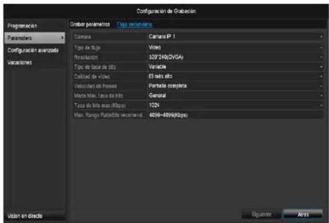 ABUS TVVR36100 - Pestaña Grabación - 2