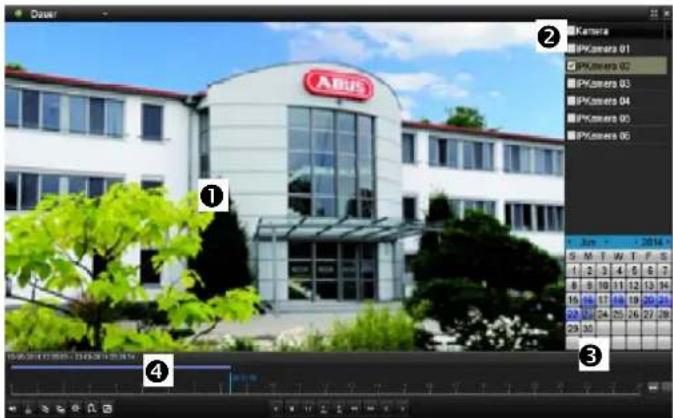 ABUS TVVR36100 - Der Wiedergabe-Bildschirm - 1