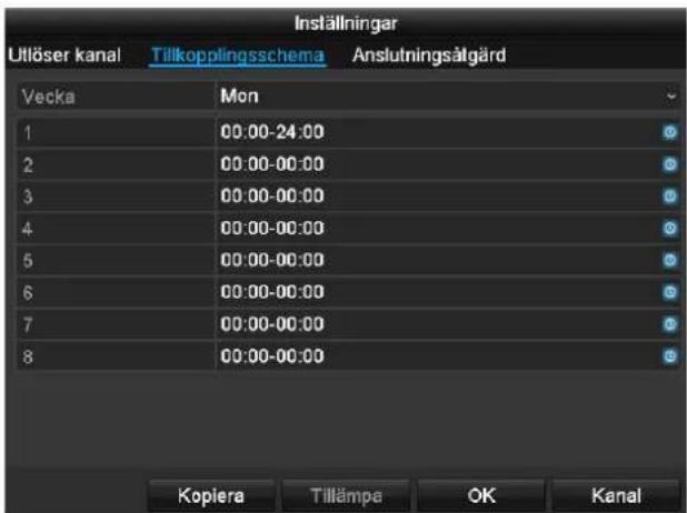 ABUS TVVR36100 - Aktivera tidsschema - 1