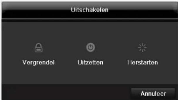 ABUS TVVR36100 - Apparaat uitschakelen, vergrendelen, opnieuw opstarten - 1