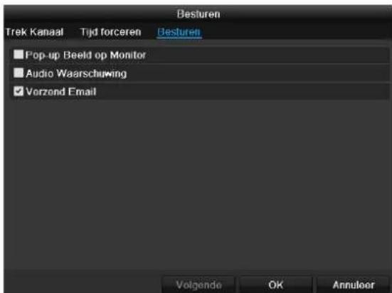 ABUS TVVR36100 - Selecteer de tab Acties. - 1