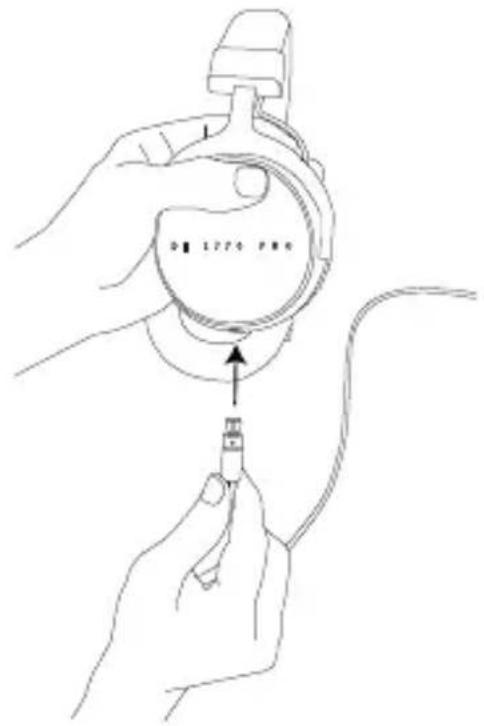 BEYERDYNAMIC DT 1770 PRO - How to Connect the Cable - 1