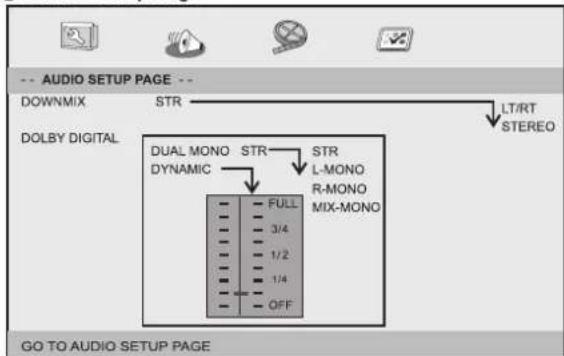 LENCO DVP939 - Audio Setup Page - 1