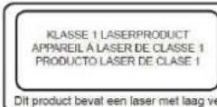 LENCO DVP939 - Klasse1Laserproduct - 1