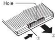 LENCO DVP939 - Insert the battery - 1