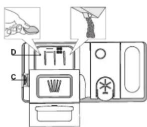 WHIRLPOOL WFE 2B19 - REEMPLIR LE DISTRIBUTEUR DE DÉTERGENT - 1