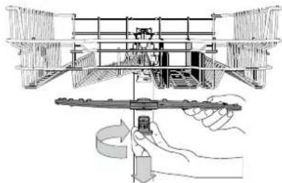 WHIRLPOOL WFE 2B19 - LIMPAR OS BRAÇOS ASPERSORES - 1