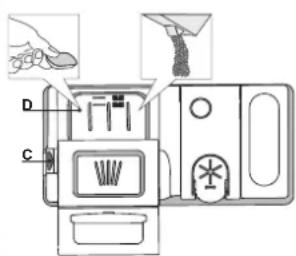 WHIRLPOOL WFE 2B19 - RELLENAR EL DISPENSADOR DE DETERGENTE - 1