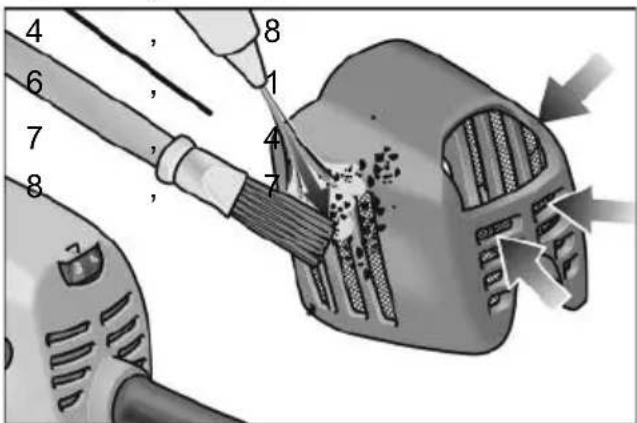 Flex BSE 143 100 Set - Tolmukaitsekūbara puhastamine - 2