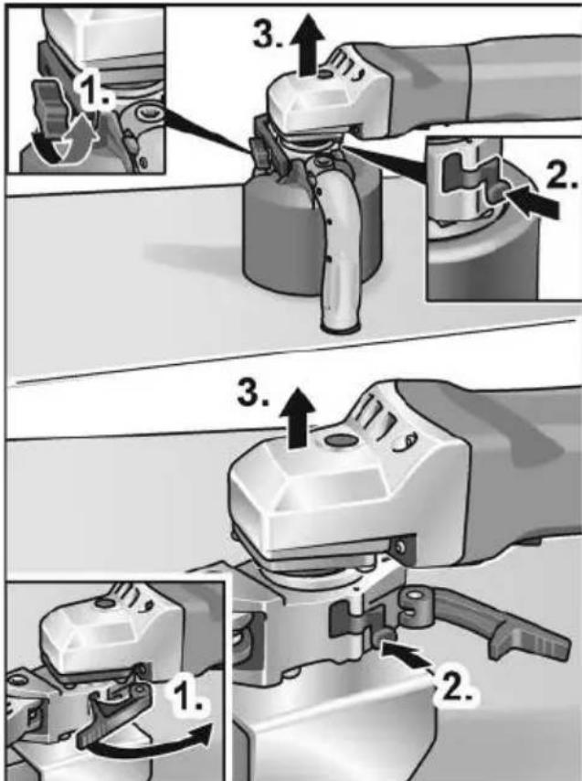 Flex BRE 143 125 Set - Removal of attachments - 1