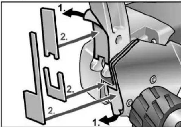 Flex BRE 143 125 Set - MenjavaOCR<|im_start|>kontrolēts paātrinajums pret iesaistāmā instrumenta rotacijas kustibu bokeshanas vieta.

Ja piem., kada slipripa ieakejas sagatavevai to bloke, tad slipripas mala, kura tiekiegremdeta sagatave, var sapities un ar to izlauzt slipripu vai izraisit atsitenu. Tad slipripa kustas uz apkalpojosas personas pusi vai no tas prom, atkaribna ropas rotacijas virziena blokeesanas vieta.

Tā slipripas var ari luzt.  
Atsitiens ir nepareizas vai kūdainas electroinstrumenta izmantošanas rezultāts.  
To var noverst, ieverojot attiecigus drošibas tehnikas noteikumus, kuri tiek zemak apraksti.

Stingri turiet electroinstrumentu unnostadiet savu kermeni un rokas tada pozicija, ar kuru Jus varat uzvert atsitiena speku.

Ja ir, vienmér izmantojiet papildrokturi, lai Jums péc iespejas labi varétu kontrotlet atsitiena spéku vai reakcjjas momentu palaides laikā.

Apkalpojosā persona, ieverojot piemero-tus drošibas pasakumus, var parvaldit atsitiena un reakcjjas spekus.

leverojiet, lai Jusu rokas nekad neatrastos rotejosa izmantojamā instrumenta tuvumā.

Atsitiena laika izmantojamais instruments var izdarit kustibu pari Jusu rokai.

- Izvairieties ar savu kermeni no vietas, kurā elektroinstruments atsitiena laikā tiek virzīts.

Atsitiens virza elektroinstrumentu virzienā, kas ir pretējs slipripas kustibai blokešanas vieta.

- Ipaši uzmanīgi strādājiet viētās ar stūrīem, asām malām utt. Novērsiet izmantojamo instrumentu atlekšanu no sagataves un iespīlēšanos tajā.   
Rotejošam izmantojamam instrumentam ir nosliece iespīlēties stūros, asās malās vai ār atsitiena laika. Tas izraisa kontroles zudumu vai atsitenu.   
Neizmantojiet kedes vai zobzagplatni. Tadi izmantojamie instrumenti biezi izraisa atsitiena vai kontroles zaudešanu pār elektrinodeumentu. - 1