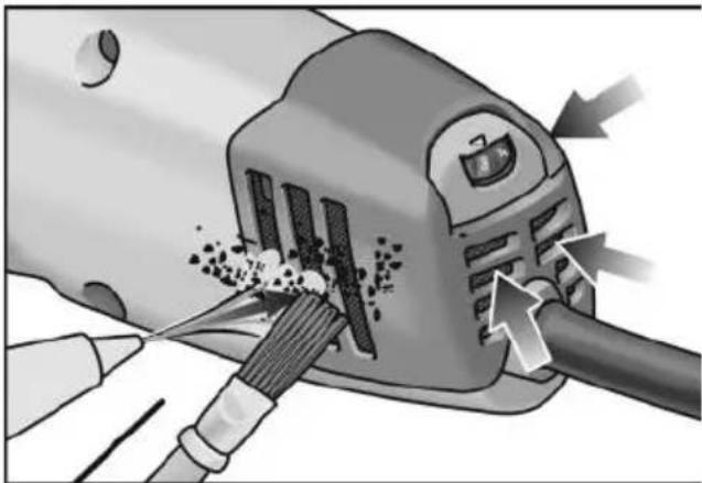 Flex BRE 143 125 Set - Limpieza de la cubierta de proteccion contra el polvo - 1