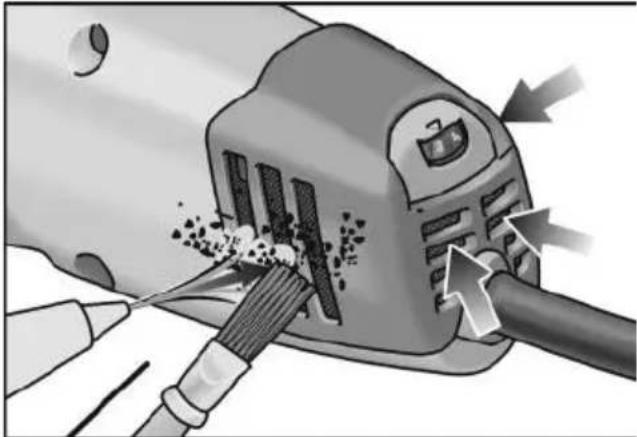 Flex BRE 143 125 Set - A porvédó kupak tisztlításaA-HeTO Ha BODA B eJekTPOyPeDa yBEnuHaBa pNcKa OT eJekTpNueCKn ydap.   
■Пи pa6ota hacoubaiTe eNeKtpOnHCTpyMeHTa C DBe pBuce.PbkoxbatkaTa Tp6Ba Da e MOHTnpaHa! BkIIOuBaIte MaunHaTa eDba CJIeD KaTo DBeTe Pbce ca Ha N03nCn 3a XBaUaHe.   
■ Na3ete p6te cN OT dBnKeaTa ce 7nnΦOBbUHa JeHTa. B 3oHaTa Ha npEnacOuBaUNTe POkN UMa ONaCHOCT OT HapaHbAHe NopaDN CMAcKBaHe. IopaN HaunHa Ha pa6To a rapaHTnpaHata TbBkABOCT Ha ypeDa Te3n MecTa Ha ONaCHOCT He Morat Da ce NOKpIaT HAnbJlHO.   
O6pa3yBaHInTe npaxObe OT MaTePnAIn, KaTo HAnp. CbDbPkaU NOnBO 60N, HAKON BnIOBe DbPBO, MNHePaIN N MeTaN MoRat Da IpeDcTaBnBaT ONaCHOCT 3a ONEpaTOpaNn 3a HAMnpaUNte Ce Ha6Jn3o Jnua.

BdunBaHeTo nIIN DOKOCBaHTo Ha Te3n npaxObe MoRat Da IOBeDaT Do 3a6oJIbBAHnHa dNxAteJHnTe PbTnUa N/nn aneprHuH peakuH.

-Погижete ce 3a ДобpoTo npobetpeHne Ha pa6OTHOTo MЯCTO!   
-AKoeBb3MOxHO，n3NoJ3BaITe BbHsHo npaxOn3CMyKBaHe.   
- PpenopbUba ce n3noJ3BaHeTo Ha MaCKa 3a DnXaTeJIHa 3aUHTa c FInI-TbpeH KlaC P2.

He 6pa6oTbaIte MaTePnaI, npn KOnTo ce ocbo6oxJaBaT BpeHn 3a 3dpaBeTo BeueCTBa (HaNP. a36ecT).   
Hukora He shinfoBaTe uIn pa3eJnTe Jekn MeTaJI, YHeTo CbDbPkaHne Ha MarHe3n e no-roJlmo ot 80%. OnaCHOcT OT noXap!

UpeIte, KOnTO ce n3NoJ3BaT Ha OTKpHTo IIN Ca n3IOXeHN Ha ekCTpeMHN KOJIueCTBa MeTaIeH npax, Tp8Ba Da ce CBbp3BaT ppe3 aBTOMaTHueH npeKbCBAu 3a DnΦepenHuaHa 3aunTa (TOK Ha AKTNBIPAHe MaKcMym 30 mA). He I3NOJ3BaIte N3HOceHN, pa3KBcaHN IINI CNIHIO O6IOXeHN UINΦOBbUHN JeHTN. IOBpeJeHnte WInΦOBbUHN JeHTN MoRaT Da ce pa3KbCat, OTJeTAY HAcTpAHN I Da HapaHrT HAKoro.   
IpeynynoTpe6a npOBepTe npabnHnmaMOHTaX N 3akpeBbAHe Ha uNFOBbUHnTe HnCTpymEn. BknOye ypeDa 6e3HaTOBapBaHe 3a 30 cekyn!   
Bénhara npekpaTeTe npo6nna nyck, ako Bb3HnKHaT 3HaunTeJIHH Bn6paun nn Ce yctaHOBt dpyu nIeTu. PpOBepete MaunHaTa, 3a Da yCTaHOBNTe npuHaTa 3a TOBa.   
He haTobBaIte eIeKTPoHCTpymEHTa TOnkOba CnHNo, Ye da Cnpa NIn Da npOBlaUBa UINΦOBbHaTa JeHTa.   
IpeHnOCTaBHe H3KJIIOUBAHTe eNEKTPoINHCTpyMeHTa N ITO OCTaBnTe Da cnpe Da ce BbPTN.   
He 3aTgraTe eJekTpOHcTpymeHTa B MeHreMe.   
■П配电Ва�Te eNeKtpnuecknKa6eBbHaHOr OTo3aH Na eNeKtpOnHCTpyMeHTa.   
3akpenete deTaIa DOKaTO He ce 3axBaHe do6pe nHn He IerHe Cta6bHNO NOd DeiCTBnETo Ha CO6CTBeHOTo CN TerNo.   
CbXpaHЯBaIte mHaHnUynpaIte WJINΦOBoBvHIne HNCTpyMeHTn CbTNaCHO yKa3aHnraHa nPOn3BODITeJI. - 1