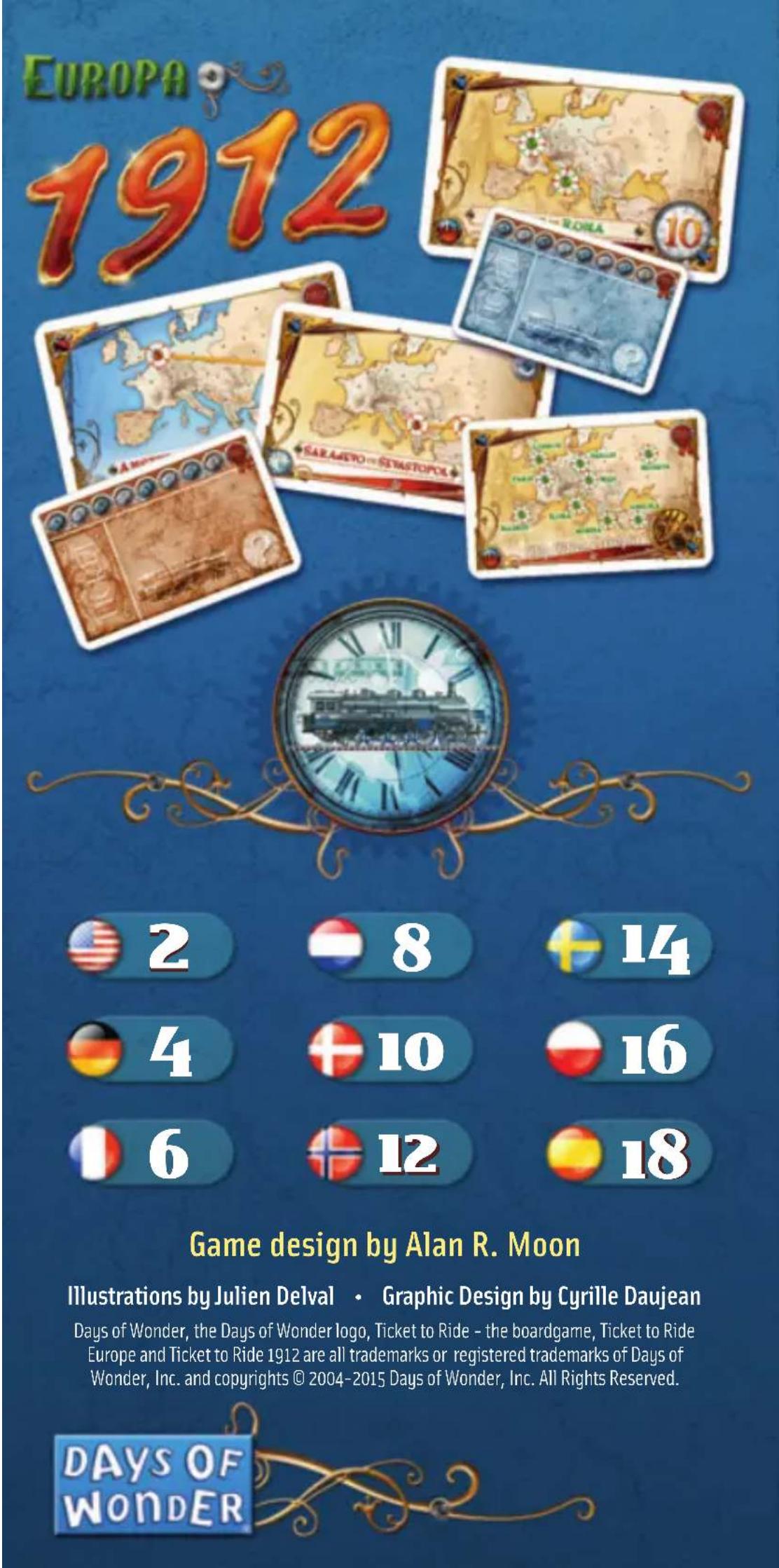 Days of Wonder Europa 1912 - GRANDES CIUDADES DE EUROPA - 2