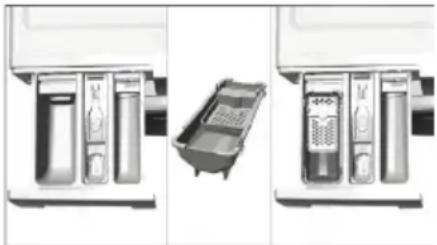 BEKO WMY 91446 HLB1 - Vloeibare wasmiddelen gebruiken Als het product voorzien is van een houder voor vloeibaar wasmiddel: - 1