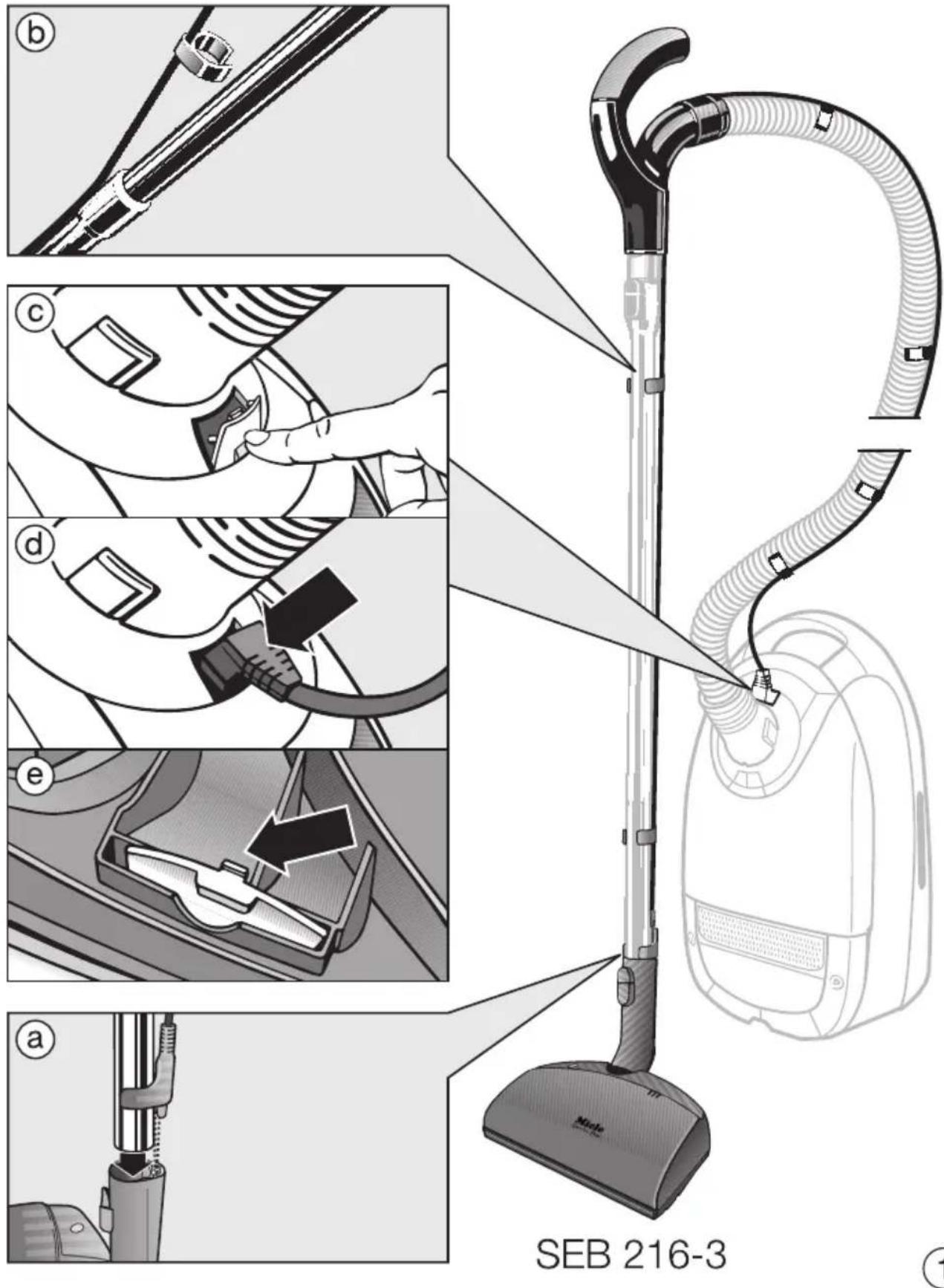 MIELE S 194 ELECTRO - Wymiana przewodu podłączeniowego - 1