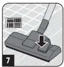 DIRT DEVIL Infinity MC55 - Assemble appliance and adjust nozzles to surface - 7