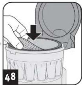 DIRT DEVIL Infinity MC55 - Cleaning / changing the motor protection filter - 4