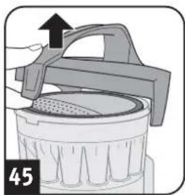 DIRT DEVIL Infinity MC55 - Limpiar / cambiar el filtro de proteccion del motor - 1