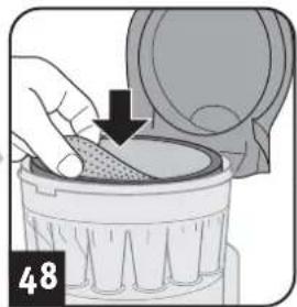 DIRT DEVIL Infinity MC55 - Remplacement / nettoyage du filtrde protection du moteur - 4