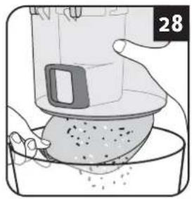 DIRT DEVIL CP24 - Toz haznesini boşaltma ve motor koruma filtrelerini temizleme - 3
