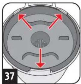 DIRT DEVIL CP24 - Emptying the dust container and cleaning the motor protection filters - 12