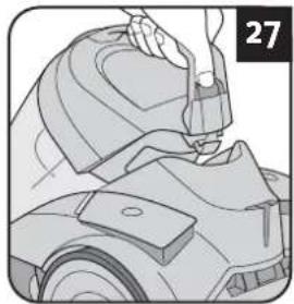 DIRT DEVIL CP24 - Emptying the dust container and cleaning the motor protection filters - 2