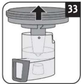 DIRT DEVIL CP24 - Emptying the dust container and cleaning the motor protection filters - 8