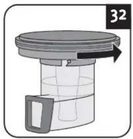 DIRT DEVIL CP24 - Toz haznesini boşaltma ve motor koruma filtrelerini temizleme - 7