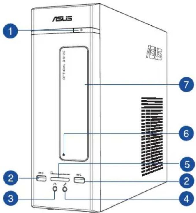 ASUS VivoPC K20CE - 전면 패널 - 1