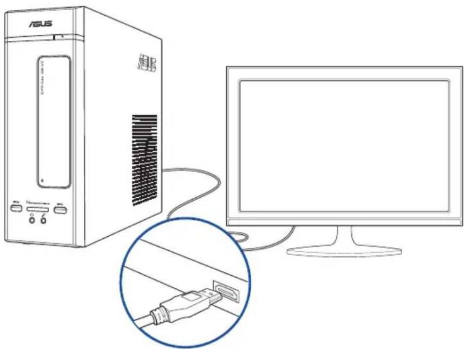 ASUS VivoPC K20CE - HDTV 연결하기 - 2