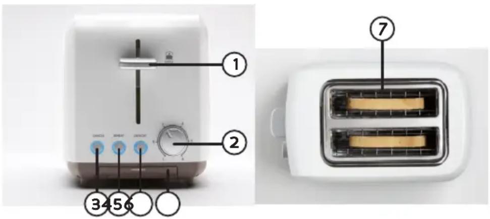 DOMO DO958T - ONDERDELEN - 1