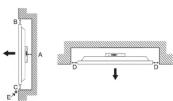 SAMSUNG SBBB32DV4 - Installation on a perpendicular or indented wall Installation sur une paroi perpendiculaire ou un mur en retrait - 1