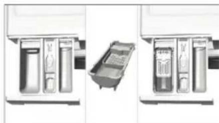 BEKO WTV 6731 B0 - Als het product voorzien is van een houder voor vloeijaar wasmiddel: - 1