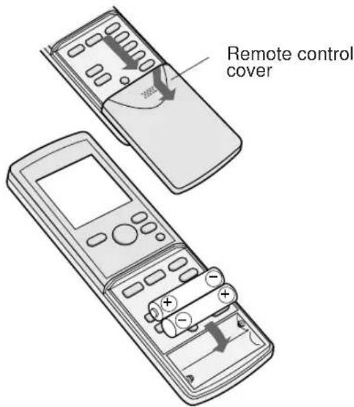 SHARP GSXP24FR - LOADING BATTERIES Use two size-AAA (R03) batteries. - 1