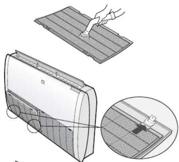 SHARP GSXP24FR - CLEANING THE FILTERS - 3