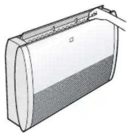 SHARP GSXP24FR - DIRECCION DE LA CORRIENTE DE AIRE HORIZONTAL - 1