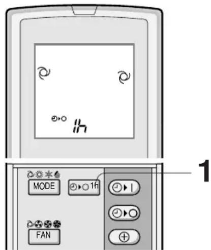 SHARP GSXP24FR - FUNCTIONAMIENTO CON EL TEMPORIZADOR DE UNA HORA - 1