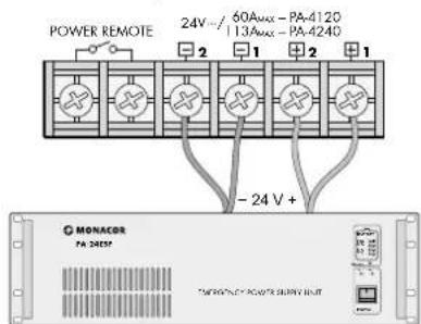 Monacor PA4120 - Alimentación y alimentación de emergencia - 1